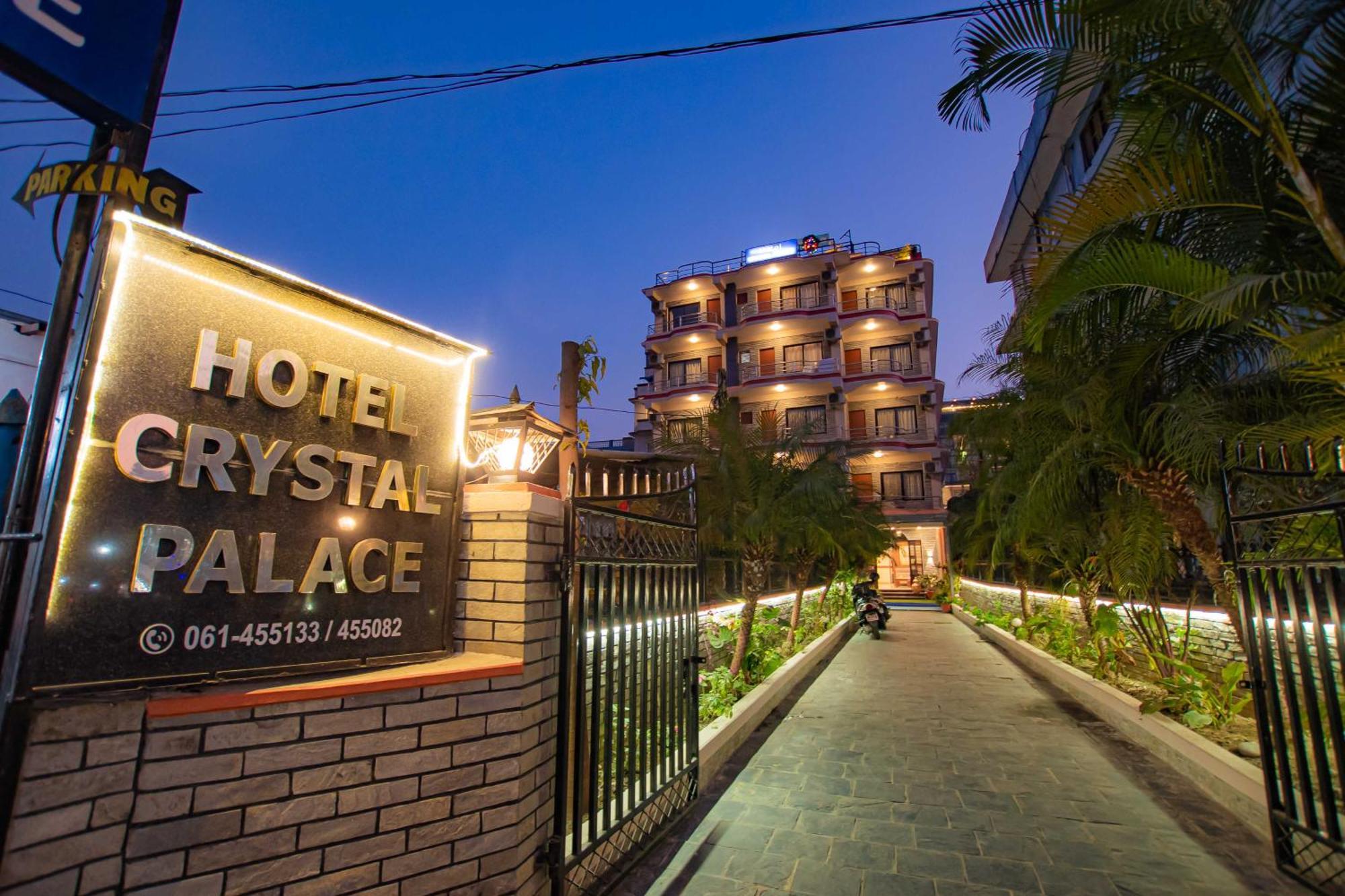 Hotel Crystal Palace Pokhara Exteriör bild